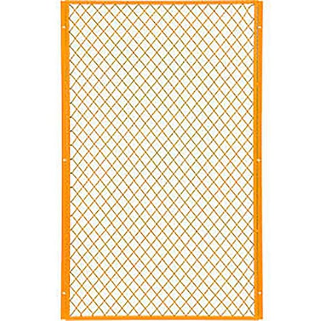 Global Industrial Machinery Wire Fence Partition Panel, 3'W, Yellow 184902